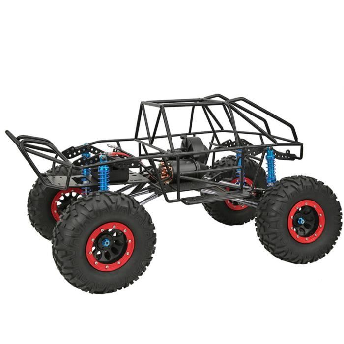 Châssis RC INJORA 313mm Pour Crawler Axial SCX10 / SCX10 II - Métal, Avec Boîte De Vitesses