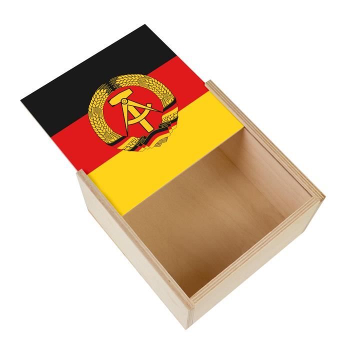 Boite Coffret en Bois Drapeau Allemagne de L
