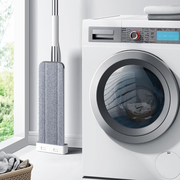 Balai Trapèze Avec Réservoir D'eau - 40 Cm, 2 Bandeaux Microfibre - Nettoyage Vitres Et Sols Sans Tracas