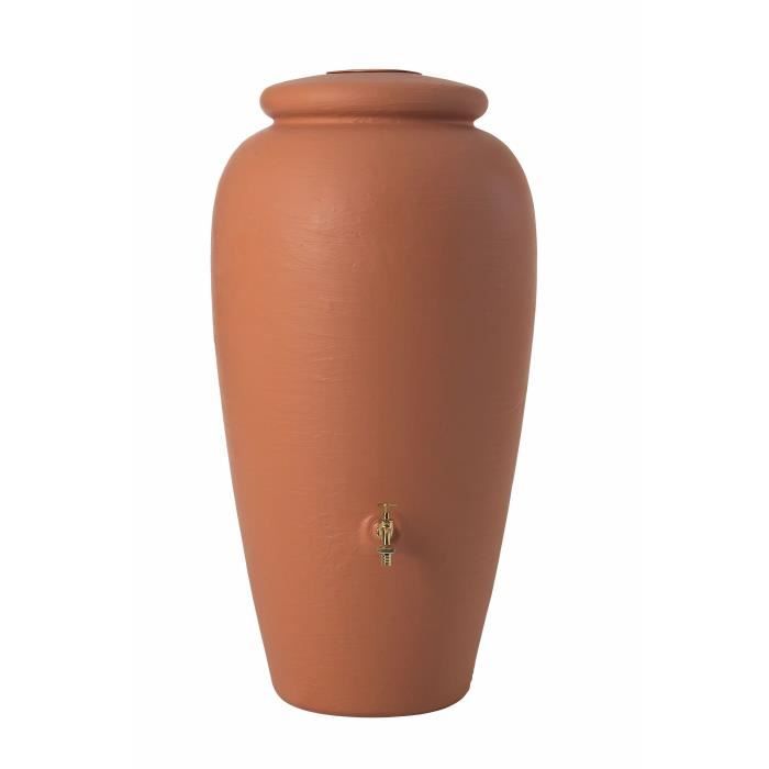 Récupérateur d'eau de pluie - GARANTIA - Amphore Terracotta - 300 L - Esthétique et résistant