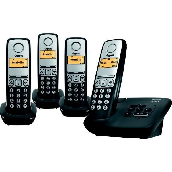 Téléphone répondeur sans fil trio GIGASET AL230… - Achat ...