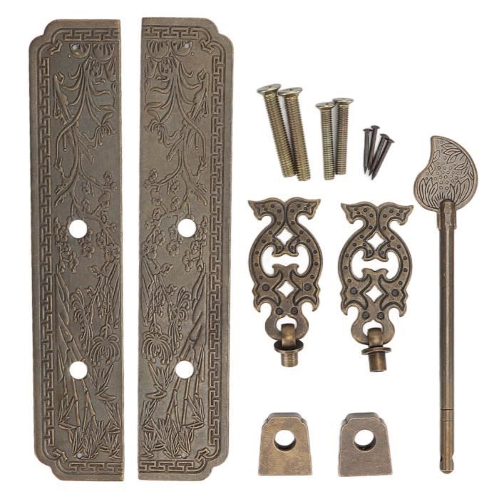 Lot de 12 boutons d'armoire vintage avec poignées rondes en céramique