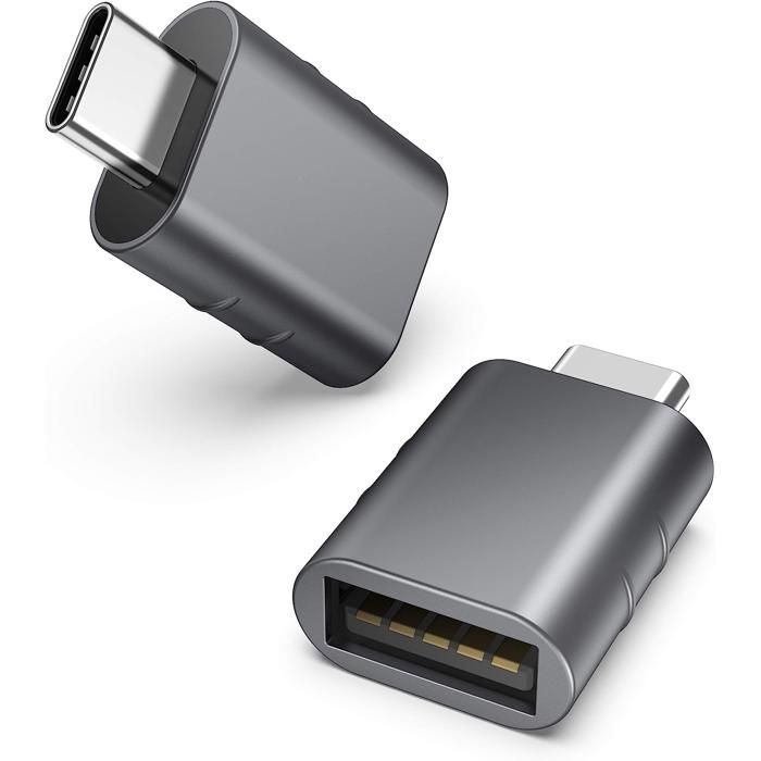 Adaptateur USB C Femelle Vers USB Mâle - 10Gbps - Charge Rapide - Compatible IPhone/MacBook