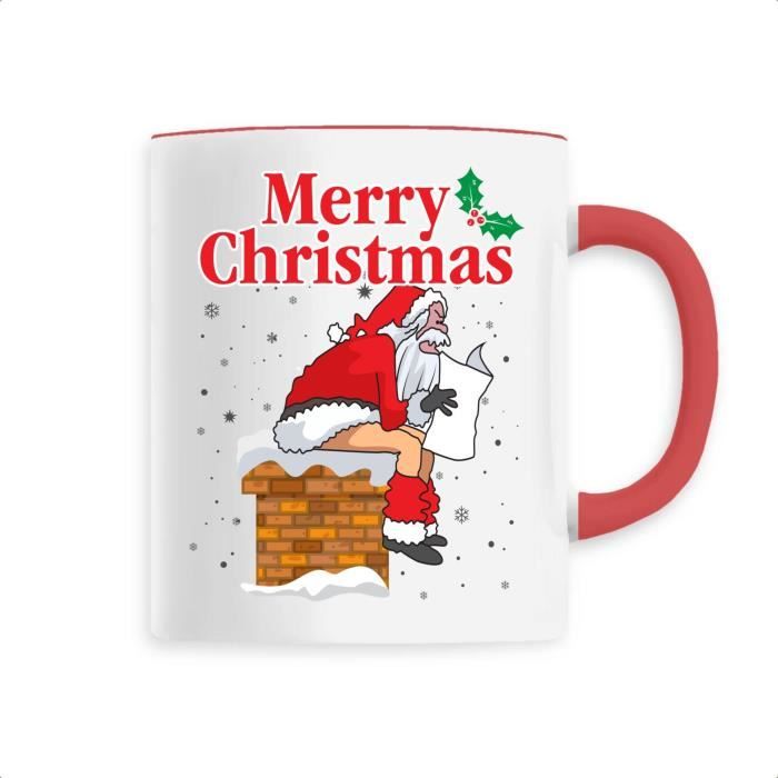 Mug de noel "Pere noel humour" Tasse originale en céramique