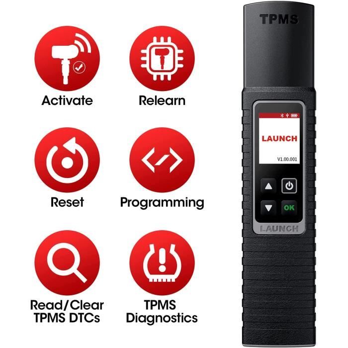 Dioche Outil De Réapprentissage TPMS 2 En 1 TPA01 TPMS Outil De Réapprentissage Jauge De