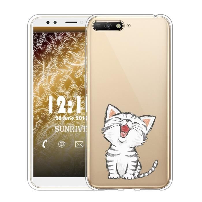 3 Coques Gel Pour Huawei Y6 2018 - Fantaisie - Novago