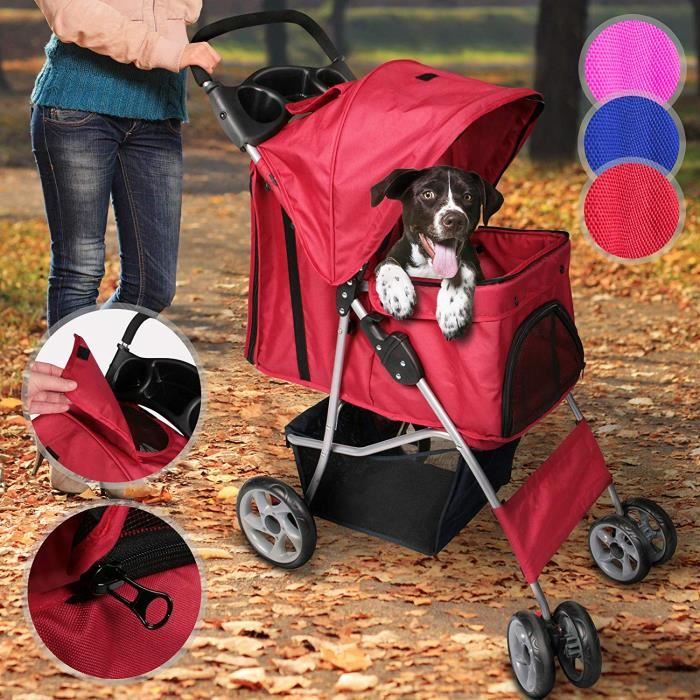 poussette chien pliable