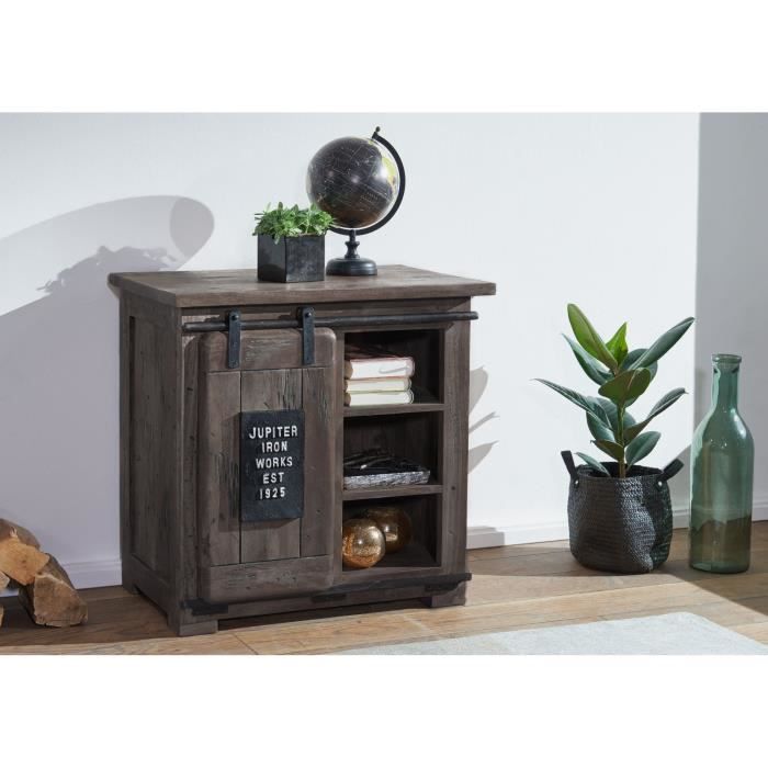 Commode - MASSIVMOEBEL24 - Gris - Bois massif - Industriel - Loft Commode - MASSIVMOEBEL24 - Gris - Bois massif - Industriel - Loft