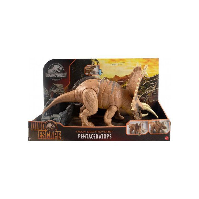 Meilleurs prix pour Jouet - MATTEL - Pentaceratops - Dinosaure Brun Mega Destructeurs - Jurassic World - Animaux Prehistorique