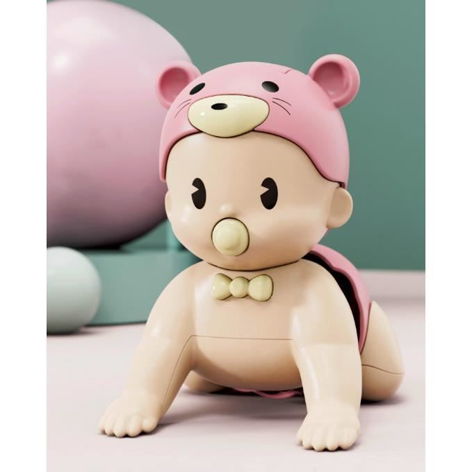 Jouets De Bebe Poupon Bebe Interactif Jouet En Forme De Bebe Rampant Jouet Sonore Pour Aider Bebe A Apprendre A Ramper Cdiscount Jeux Jouets