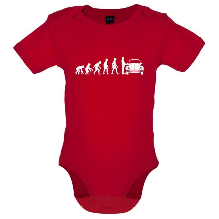 Dressdown Volution De L Homme Coccinelle Volkswagen Marrant Bebe Body Rouge Cdiscount Pret A Porter