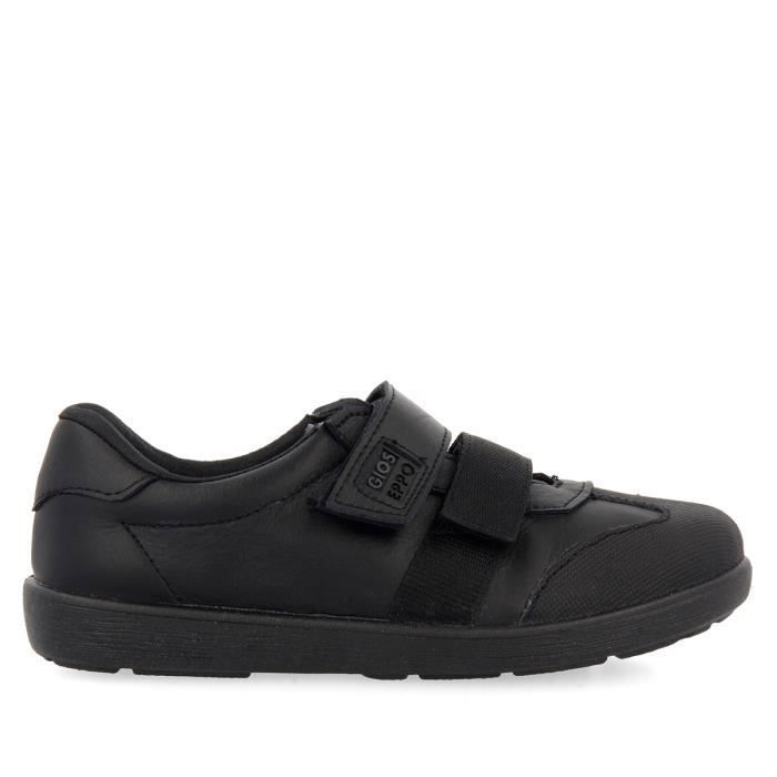 Gioseppo Baskets enfant - GIOSEPPO - Salcha - Cuir - Noir - Semelle anti‑dérapante légère