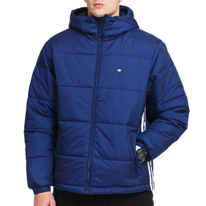 Veste Padded Hooded Puffer bleue / adidas