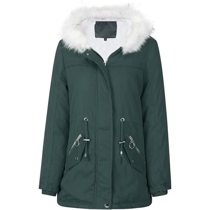Amropi Manteau Parka Enfant Fille Garçon à Capuche - Veste Hiver Chaude 2-10 Ans
