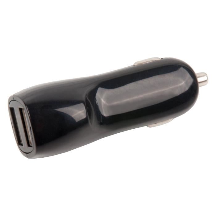 MUVIT SPRING Chargeur Voiture 2USB 2,4A Noir
