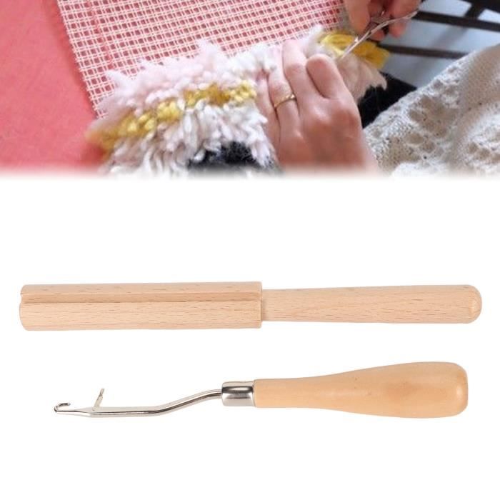 Kit Crochet De Verrouillage Coussin Fleurs Rose Rouge 43x43 Cm - Broderie DIY Débutants, Idéal Ados & Adultes