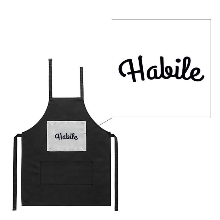 Tablier Noir De Cuisine Barbecue Citation Oss 117 Habile Imprime Cdiscount Maison