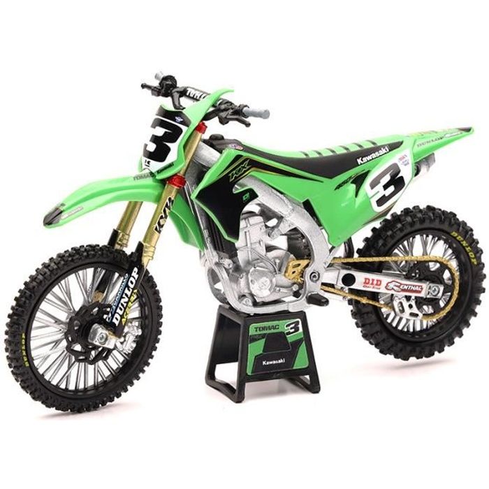 Moto Miniature Kawasaki 450 KXF Eli TOMAC 1/6 NewRay - Cdiscount