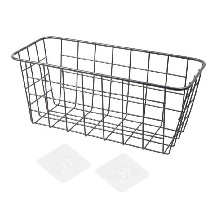 Armoire de rangement en fer porte panier suspendu organisateur