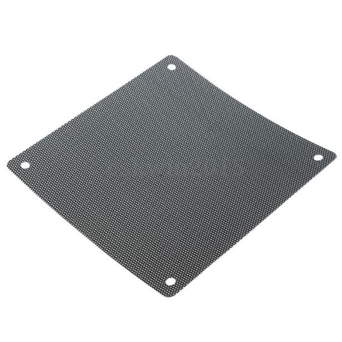 Grilles Anti-poussière Pour Ventilateur PC 80 Mm - Lot De 12, PVC Noir - Montage Par Vis