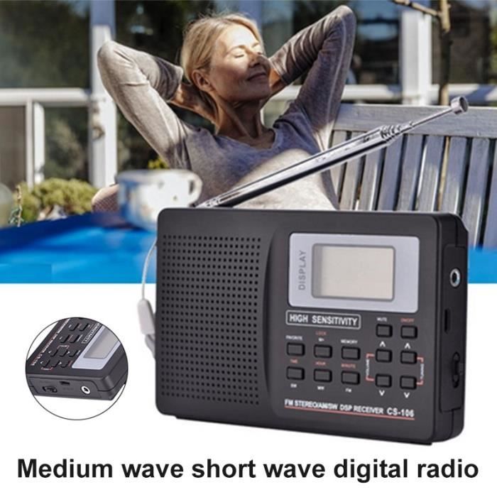 Radio Am Fm Sw Mw Lw Avec Recepteur Complet Pour Radio Numerique Dans Le Monde Numerique Avec Antenne Externe Cdiscount Auto