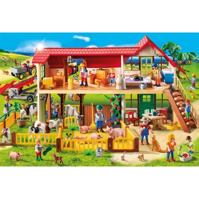 puzzle playmobil à la ferme - schmidt spiele - 100 pièces - mixte - a partir de 6 ans