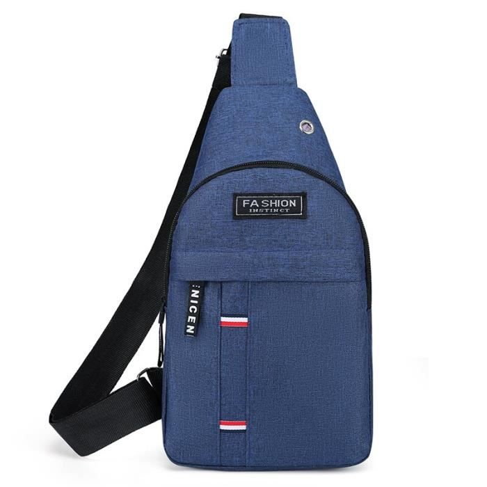 Sacoche Sac à Main Epaule Bandoulière Bleu Hobo Tote Léger Souple