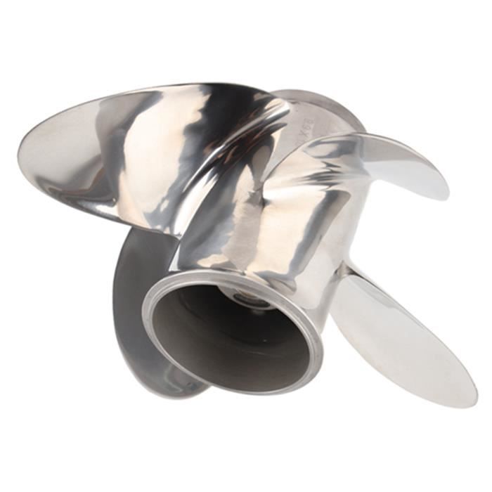 Hélices de bateau télécommandées, 4 pales en laiton de 45 mm pour remorqueurs/cargos 1:100, alésage de 3 mm (1 paire, 1 gauche + 1 droite