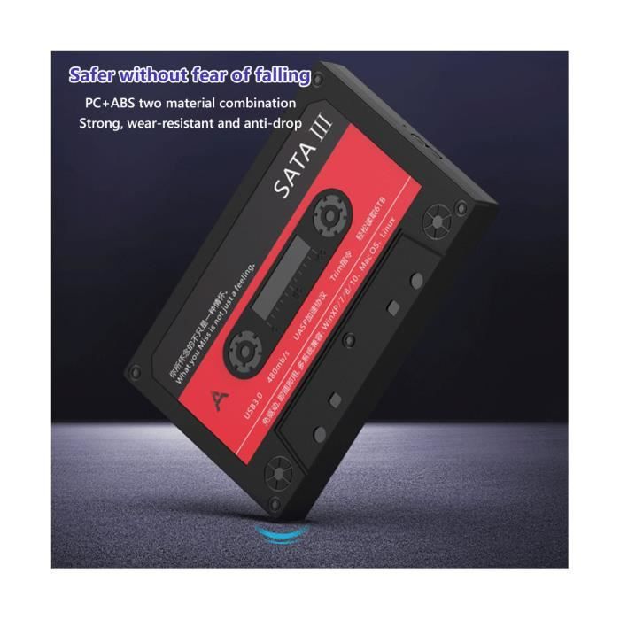 Boîtier Externe Pour Disque Dur 2,5 Pouces - Conversion SATA Vers USB 2.0 - Noir