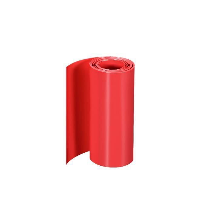 sourcing map Gaine Thermorétractable 5/16(8mm) Diamètre 13.7mm Largeur Plate 2:1 Rapport Manchon Câble Tube Rétractable 7m Bleu