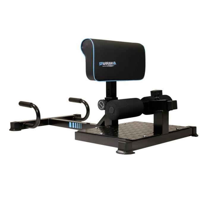 Squat Machine ALTIUS Appareil de Musculation Multifonction 88 x 56 x 50 cm - Dossier réglable en Hauteur - Charge Max 120kg Squat Machine ALTIUS Appareil de Musculation Multifonction 88 x 56 x 50 cm - Dossier réglable en Hauteur - Charge Max 120kg