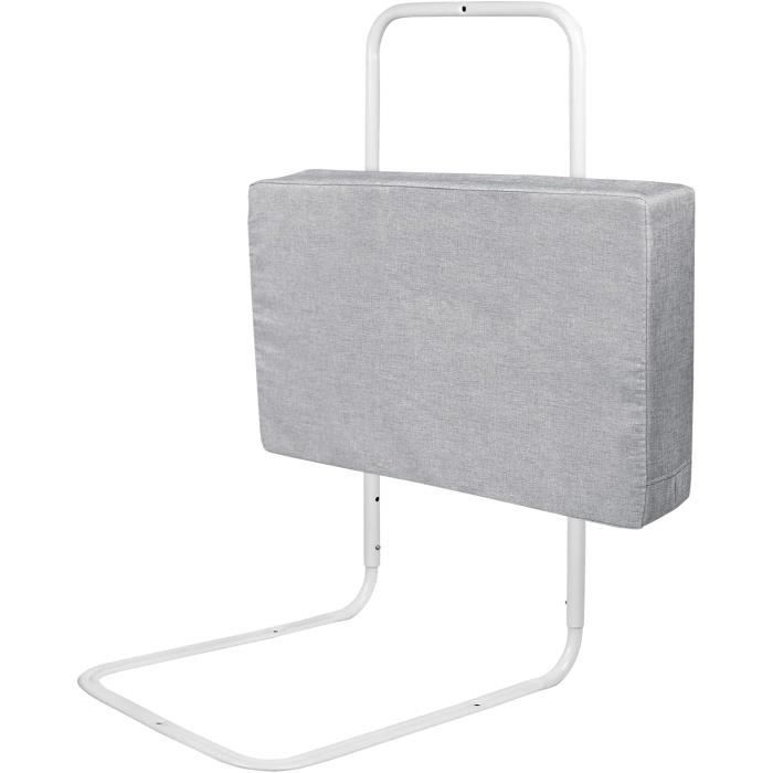 NAIZY Barrière De Lit Bébé 60 Cm Rose - Hauteur Réglable 5 Positions - Anti-Chute Sécurité
