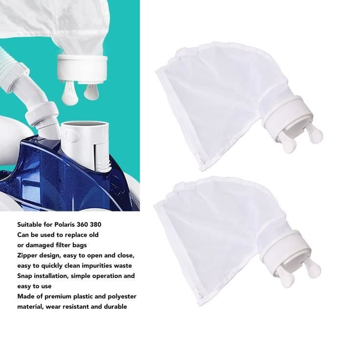 Kit De Rechange Pour Nettoyeur De Piscine Polaris 360/380 - 2 Sacs, 3 Pneus C10, 5 Brosses De Tuyau, En Nylon Durable - 8