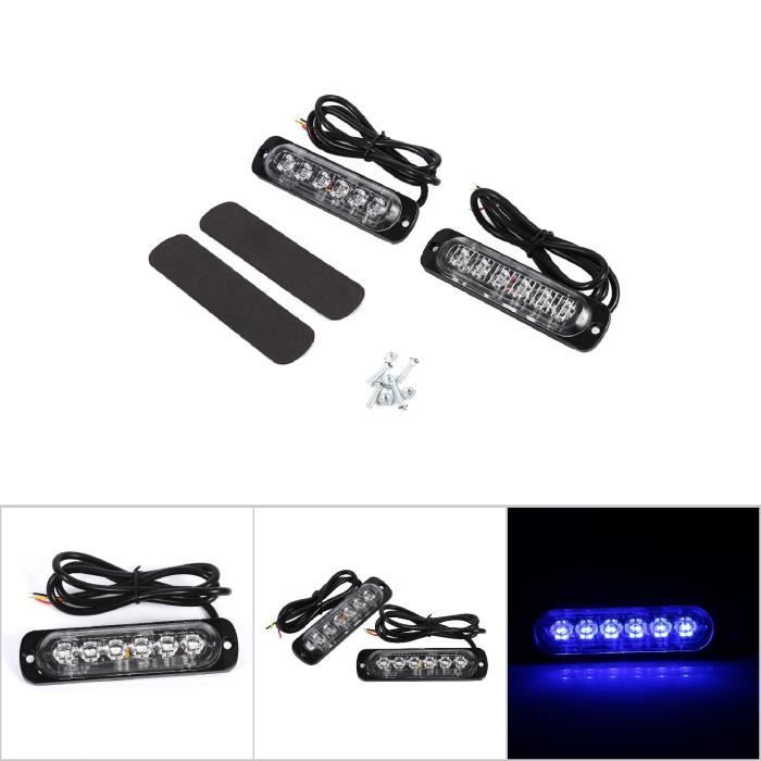 Lumière Stroboscopique De Voiture Bleue Rouge Orange Led Avertissement Lumière Stroboscopique De Voiture Bleue Rouge Orange Led Avertissement