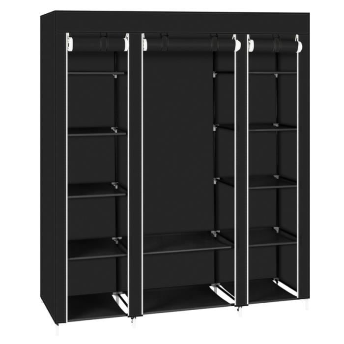 Organisateur de rangement de garde-robe pour armoire portative de 69 avec tissu non tissé rapide facile MEUBLE A CHAUSSURES