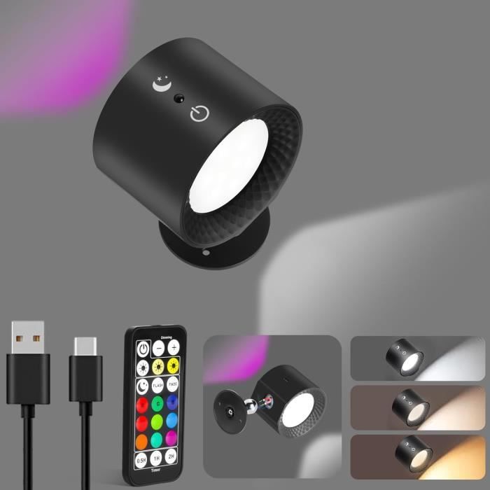 Lampe De Tableau Sans Fil MeoYlaery - LED Rechargeable, Détecteur De Mouvement, Télécommande - 3 Températures De Couleur