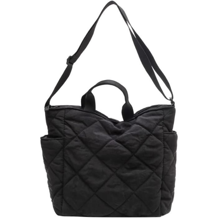 Sac à main - DRFEIFY - Matelassé en Coton - Grande capacité - Zippé - Pour Bébé et Femme