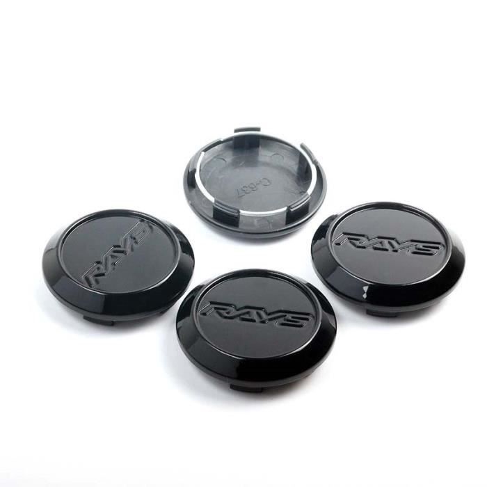 4 Cache-Moyeux Pour Jantes - Ø62mm/58mm En ABS