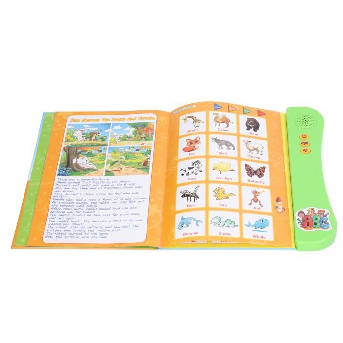 Livre Sonore Interactif En Anglais Pour Enfants 2-6 Ans - Apprentissage Précoce Avec Lecture Par Points, 24,5x29,5 Cm, Piles AAA Non Incluses