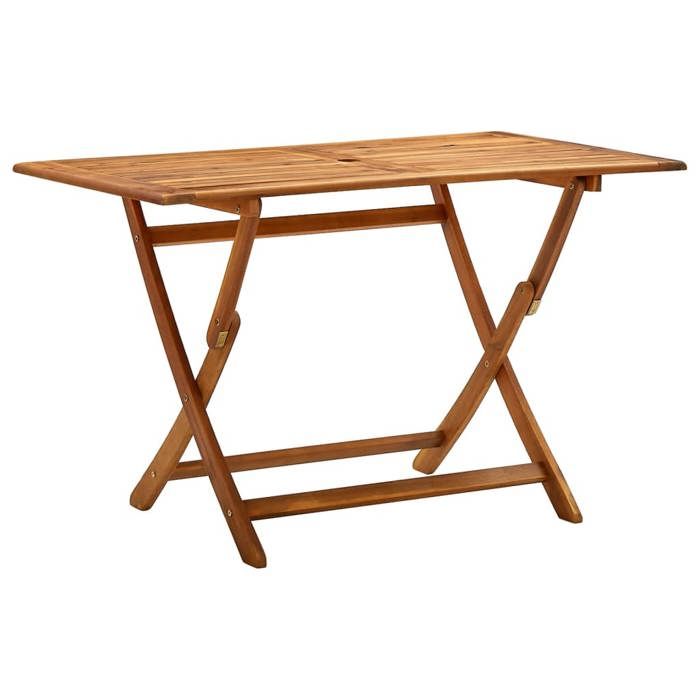 Table de jardin pliable vidaXL 120x70x75 cm Bois dacacia massif