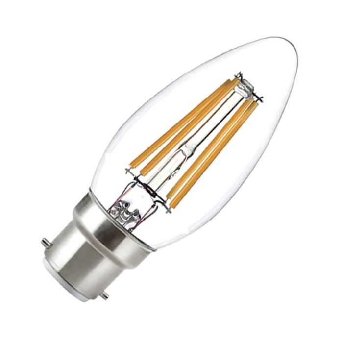 Vision-EL - Ampoule LED B22 Filament Flamme - 4W 2700°K