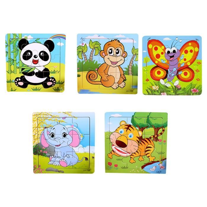 Kit Bricolage Dinosaures Bois 24 Pièces - Puzzle 3D DIY Créatif Avec Peinture Pour Enfants Filles Garçons, Cadeau Anniversaire Idéal