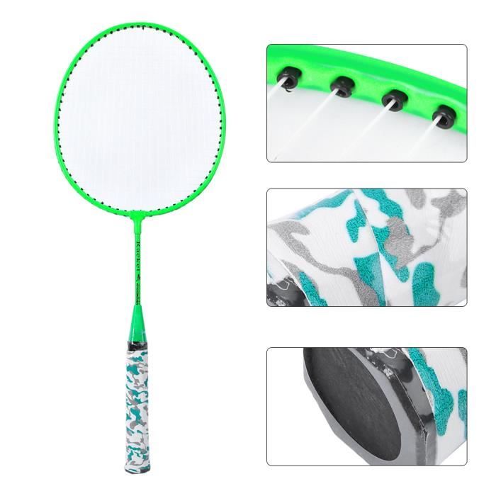 Raquette de badminton VINGVO - 2 joueurs - Rouge - Occasionnel - Mixte