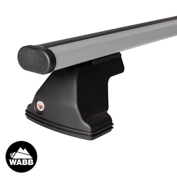 Barres de toit universelles WABB Freedom Alu pour Volkswagen 50Kg Volkswagen Golf Sportsvan
