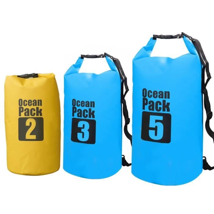 Sac de rangement étanche flottant 2L natation, rafting, pêche