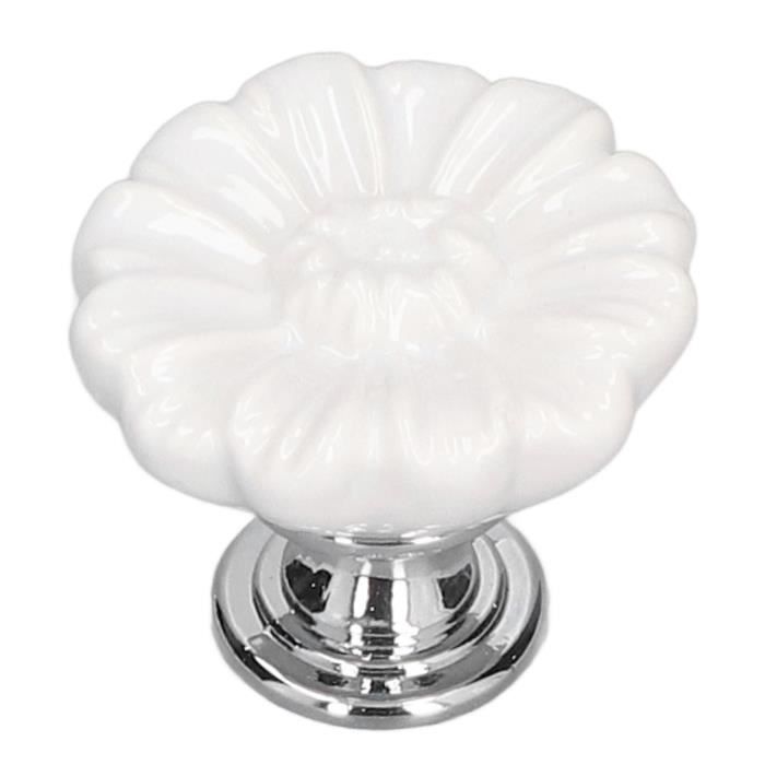 SagaSave 12PCS Boutons Céramique Poignées Tiroir - Petit Ours Blanc Et Animaux Pour Chambre Enfant