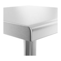 Table de préparation en inox 1200 ou 1800 mm
