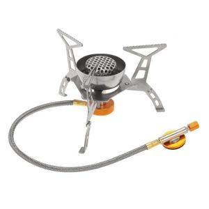 R Cuivre de Alliage Portable Mini ultra-leger Bruleur de l/¡/¯esprit Poele dalcool Rechaud de Camping plein air four avec Stand B9-1 Poele dalcoo SODIAL