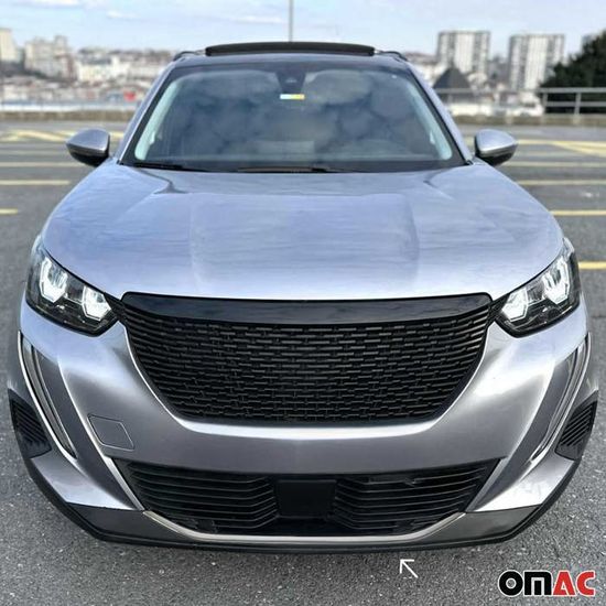 Grille Antibrouillard Avant Pour Peugeot 2008 (2020-2024) - Noir Brillant, Neuf