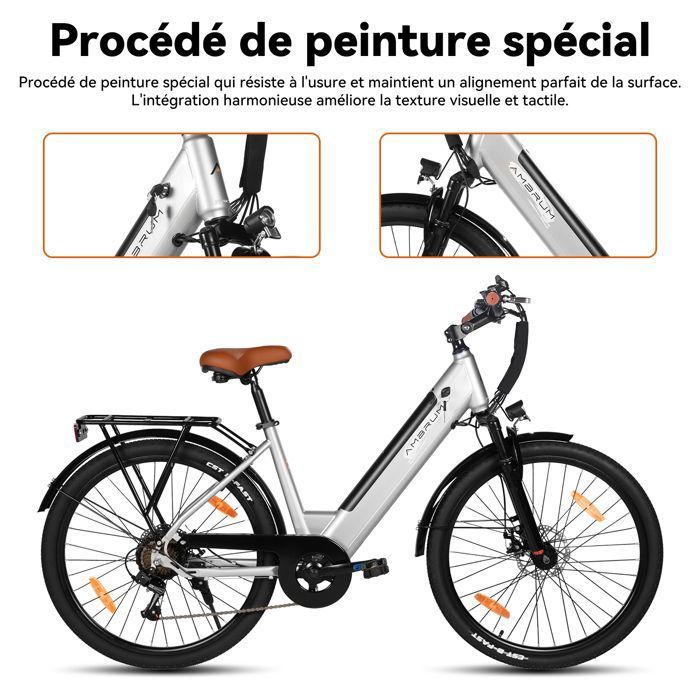 Cortina E-Common Vélo Électrique Homme Bosch A Courroie Moteur Pedalier 500wh 56cm